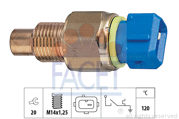 Comutator temperatura, racire 7.4131 FACET