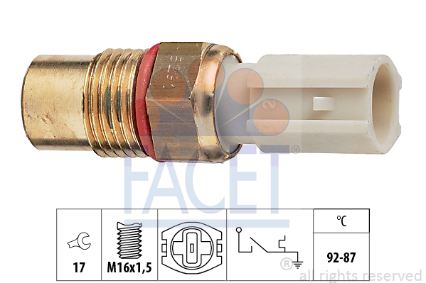 Comutator temperatura, ventilator radiator 7.5291 FACET