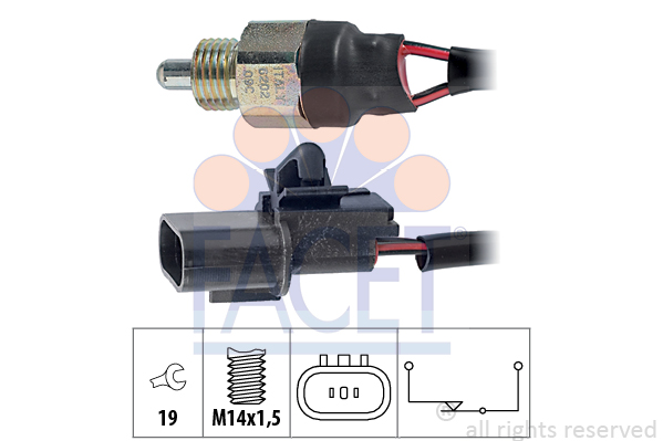 Comutator, lampa marsalier 7.6202 FACET