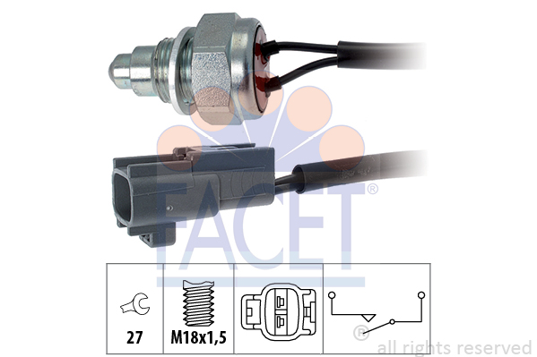 Comutator, lampa marsalier 7.6259 FACET