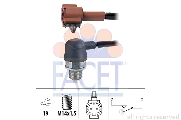 Comutator, lampa marsalier 7.6341 FACET