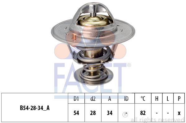 Termostat,lichid racire 7.8218S FACET