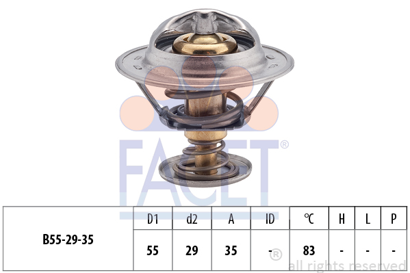 Termostat,lichid racire 7.8323S FACET