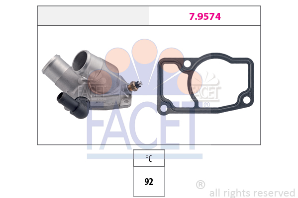 Termostat,lichid racire 7.8344 FACET