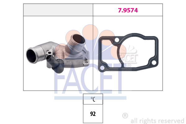 Termostat,lichid racire 7.8347 FACET