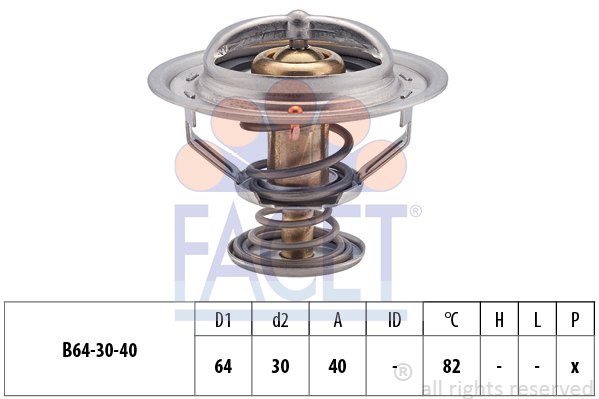 Termostat,lichid racire 7.8370S FACET