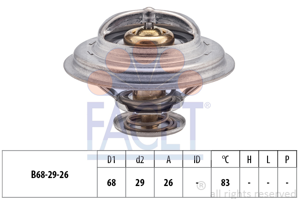 Termostat,lichid racire 7.8377S FACET