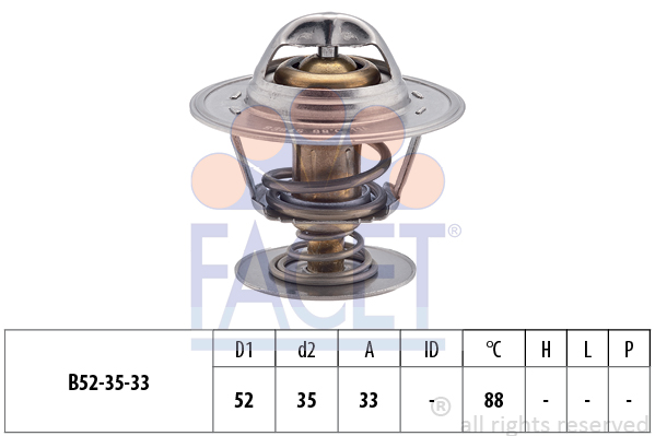 Termostat,lichid racire 7.8394S FACET