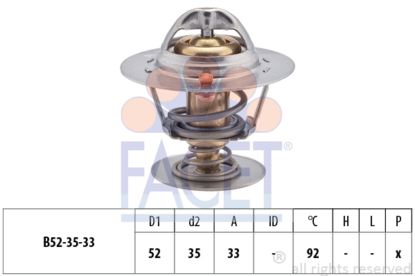 Termostat,lichid racire 7.8396S FACET