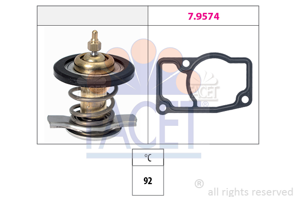 Termostat,lichid racire 7.8607 FACET