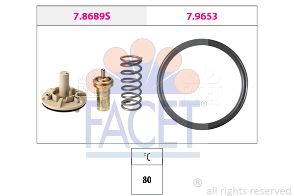 Termostat,lichid racire 7.8689 FACET