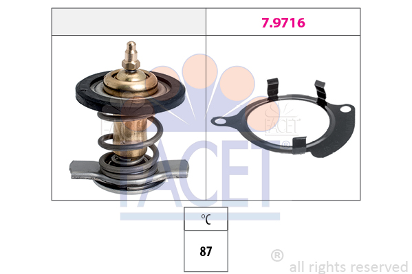 Termostat,lichid racire 7.8820 FACET