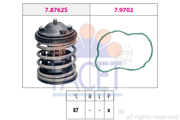 Termostat,lichid racire 7.8827 FACET