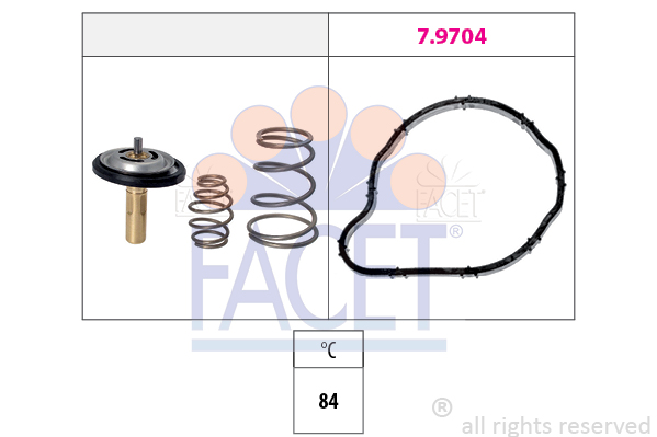 Termostat,lichid racire 7.8841 FACET