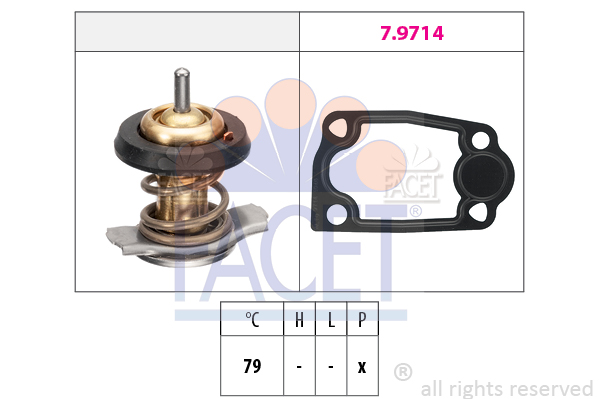 Termostat,lichid racire 7.8942 FACET