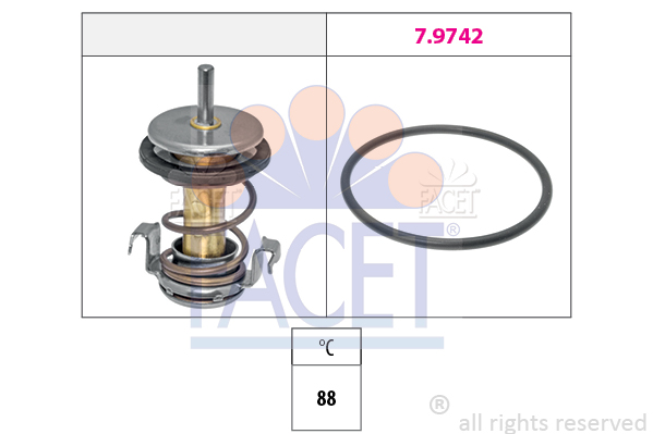 Termostat,lichid racire 7.8990 FACET