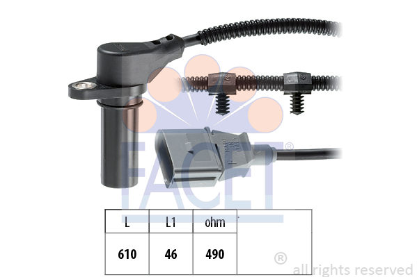 Senzor impulsuri, arbore cotit 9.0259 FACET