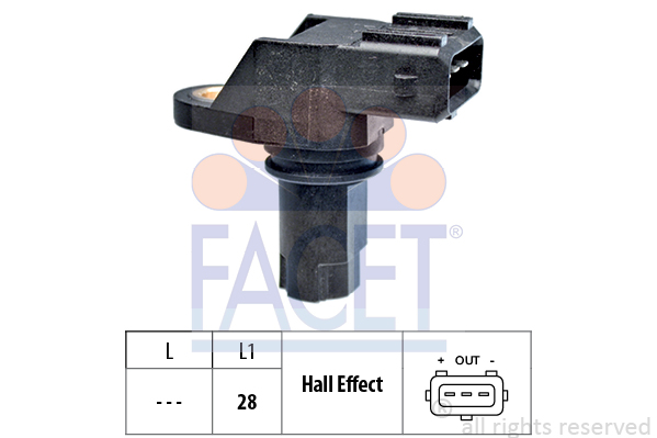 Senzor impulsuri, arbore cotit 9.0349 FACET