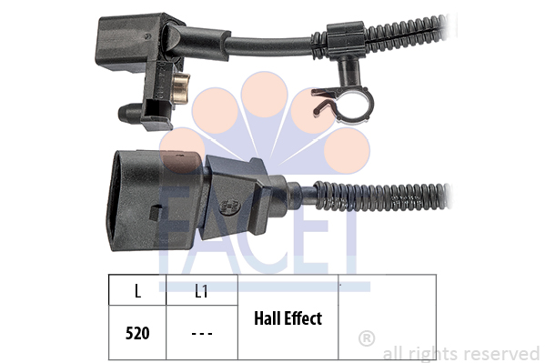 Senzor impulsuri, arbore cotit 9.0445 FACET