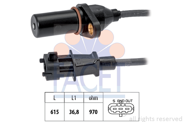 Senzor impulsuri, arbore cotit 9.0569 FACET