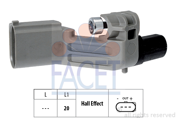 Senzor impulsuri, arbore cotit 9.0598 FACET