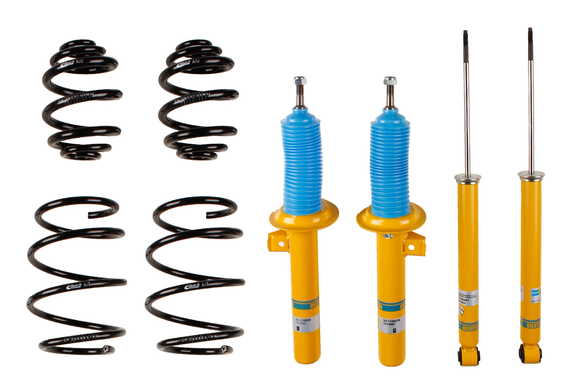 Set suspensie, arcuri elicoidale / amortizoare 46-180001 BILSTEIN