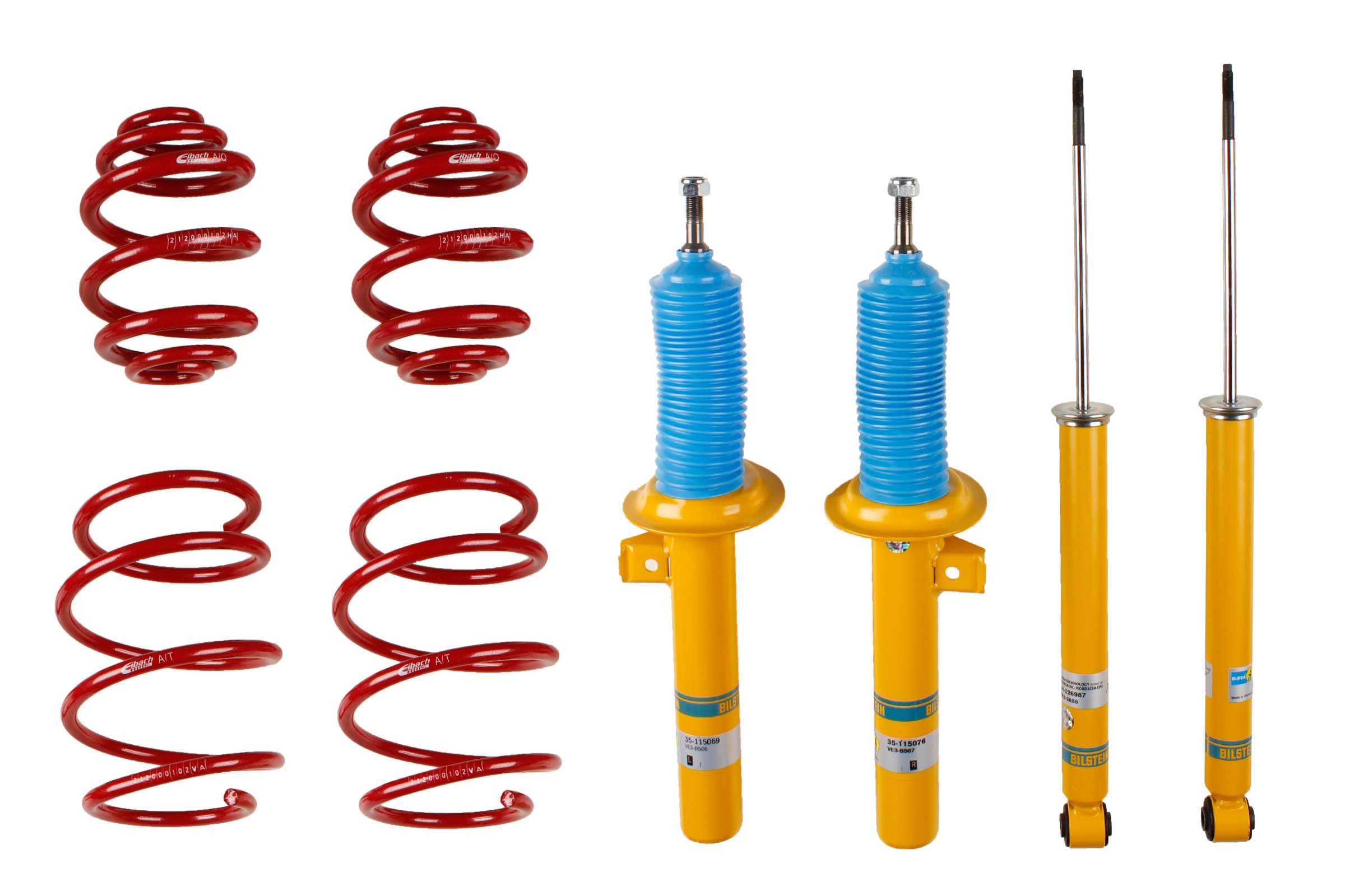 Set suspensie, arcuri elicoidale / amortizoare 46-180117 BILSTEIN