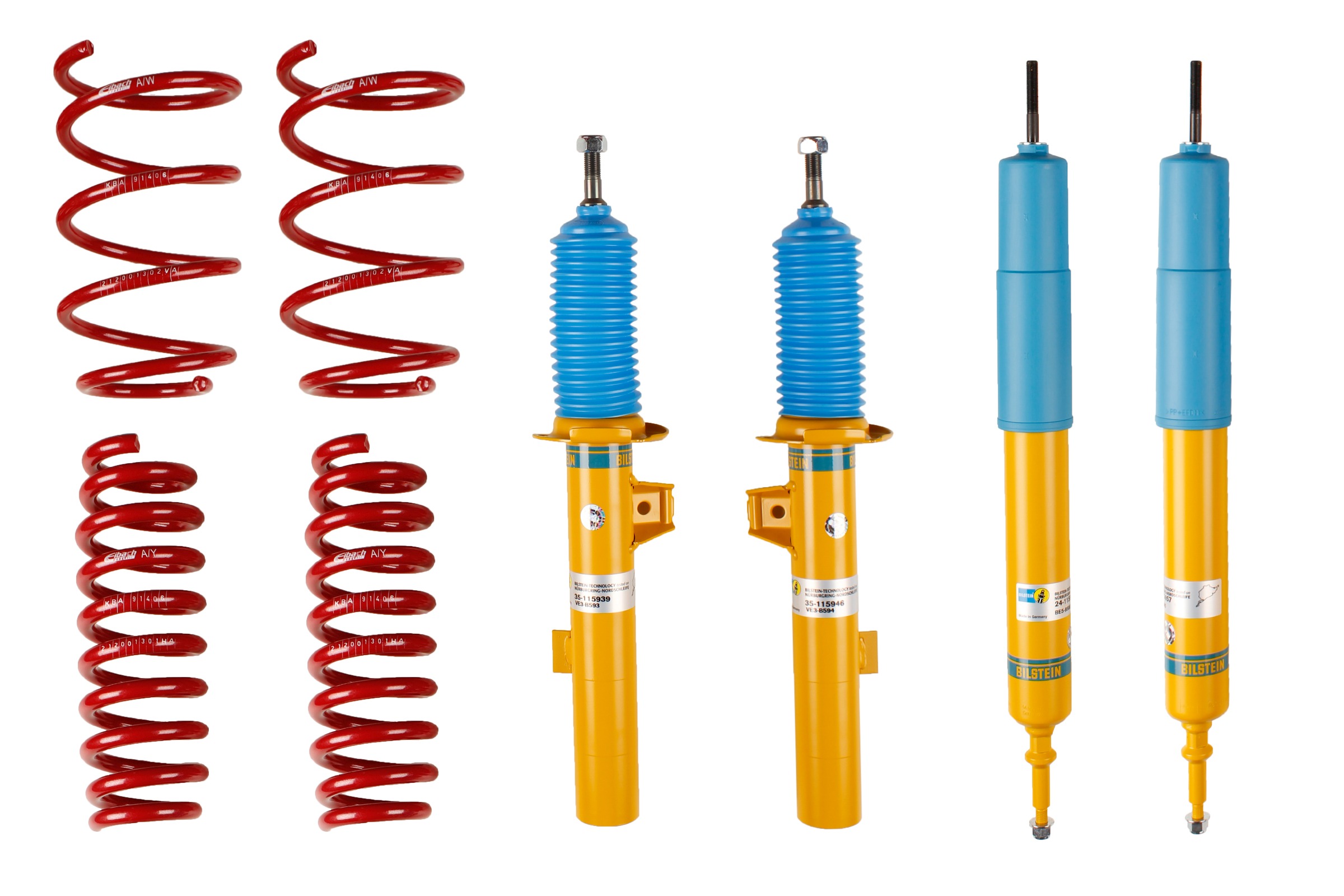 Set suspensie, arcuri elicoidale / amortizoare 46-180513 BILSTEIN