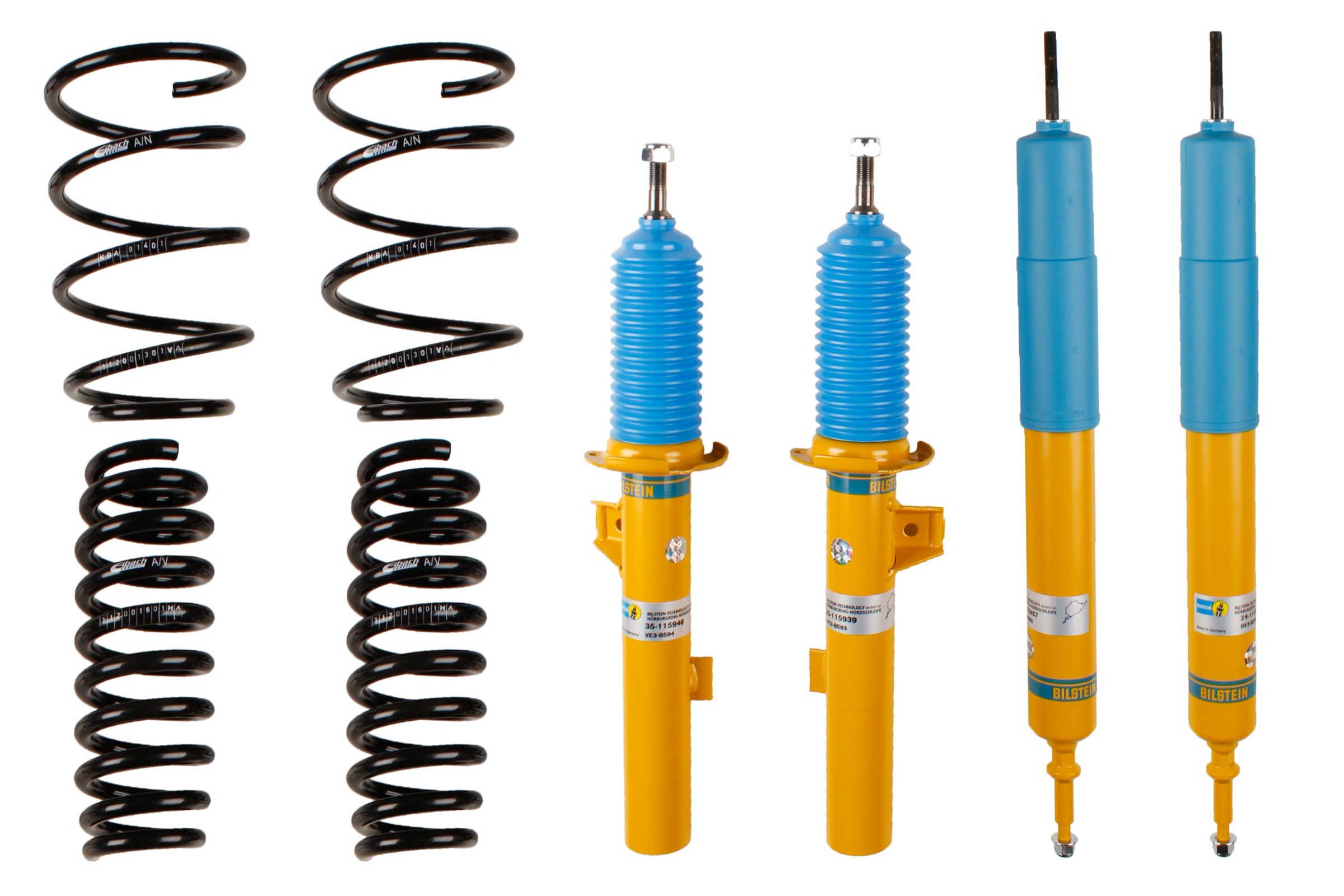 Set suspensie, arcuri elicoidale / amortizoare 46-180551 BILSTEIN