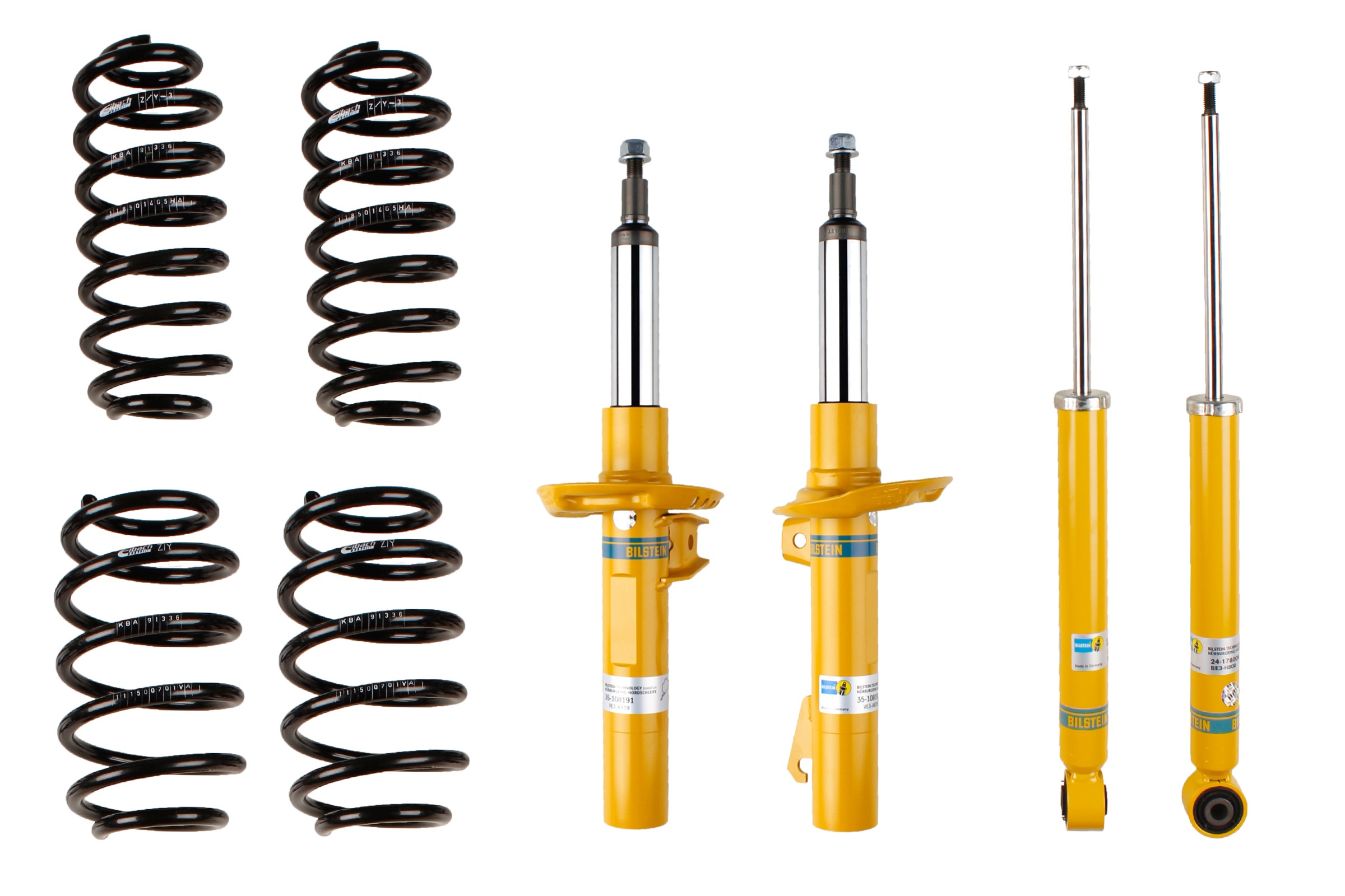 Set suspensie, arcuri elicoidale / amortizoare 46-182364 BILSTEIN