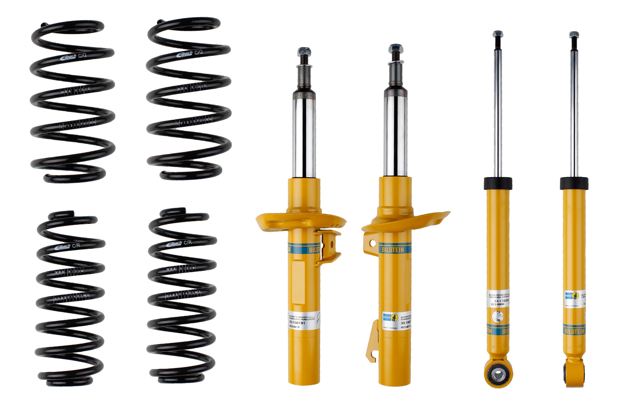 Set suspensie, arcuri elicoidale / amortizoare 46-184290 BILSTEIN