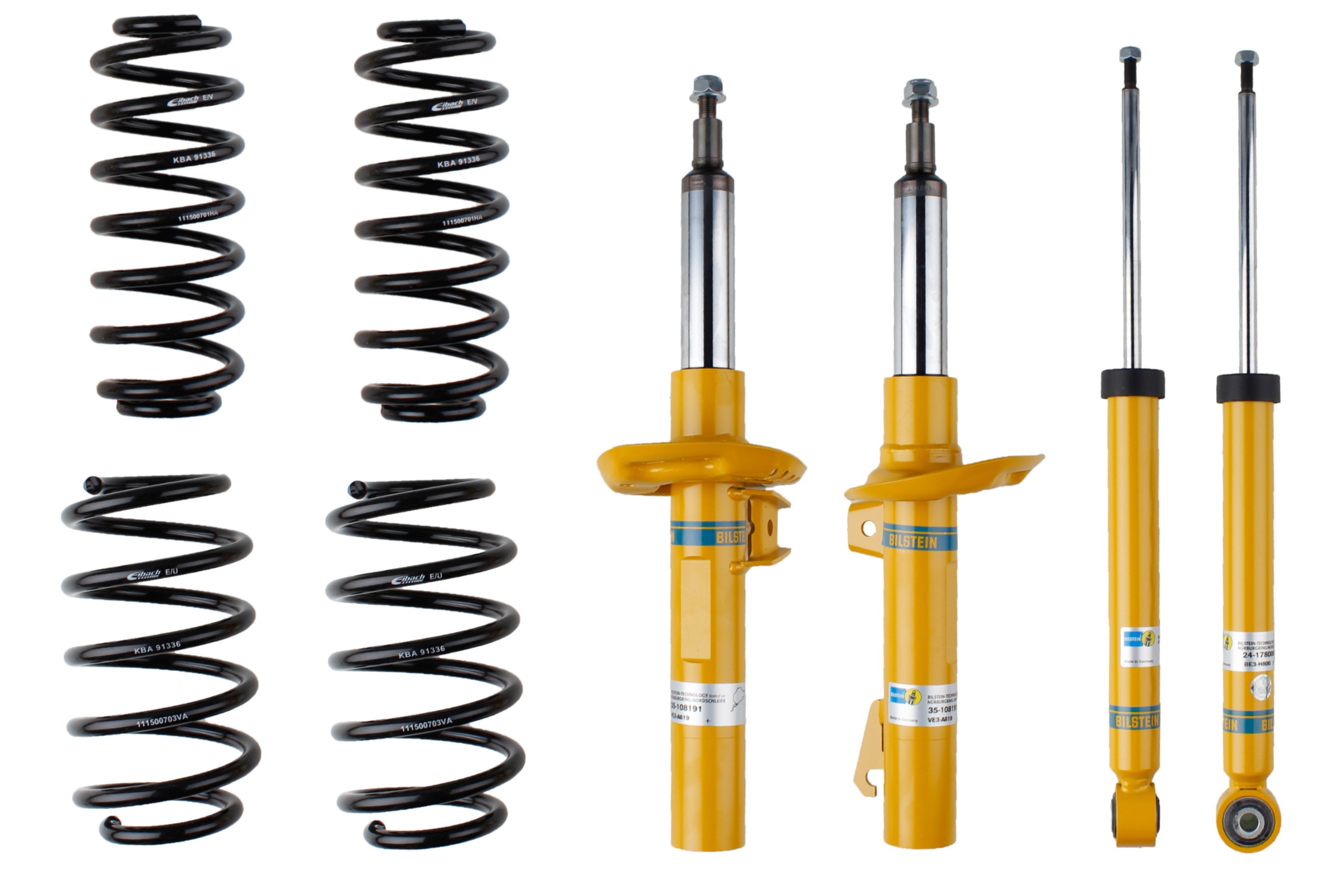 Set suspensie, arcuri elicoidale / amortizoare 46-194596 BILSTEIN