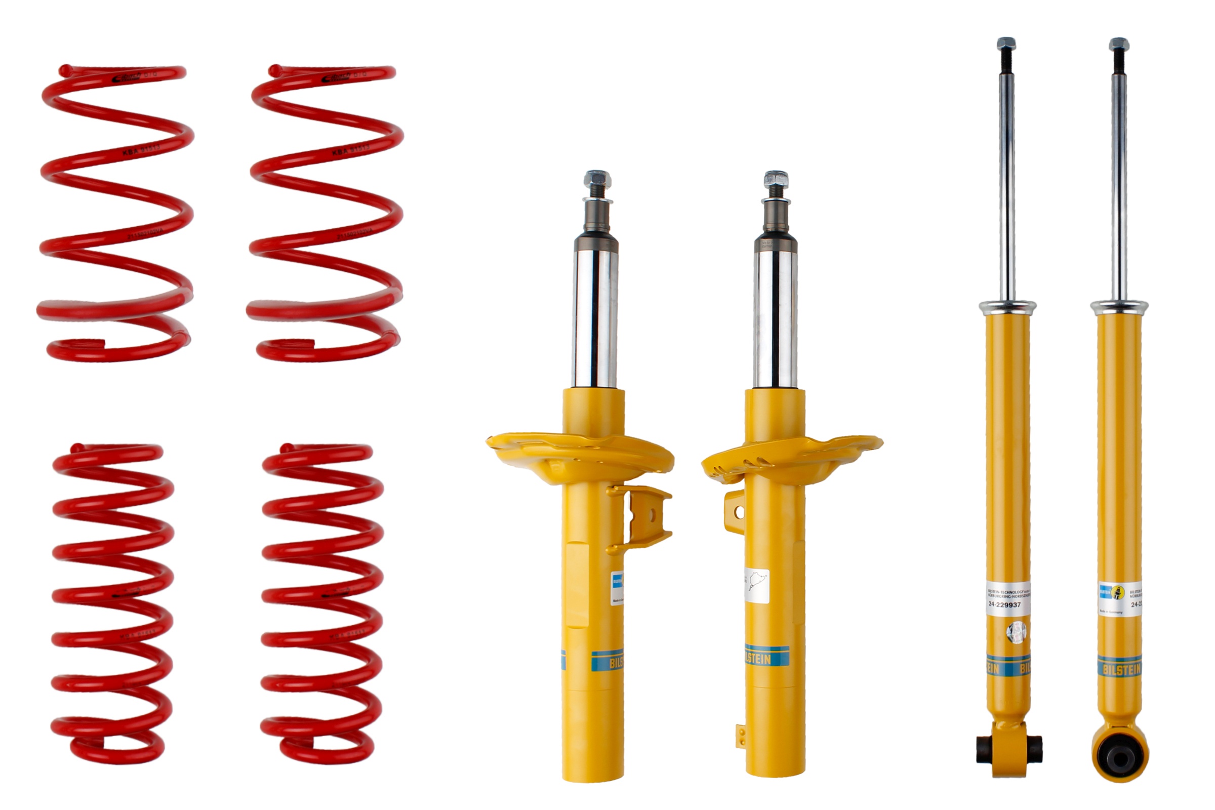 Set suspensie, arcuri elicoidale / amortizoare 46-260178 BILSTEIN