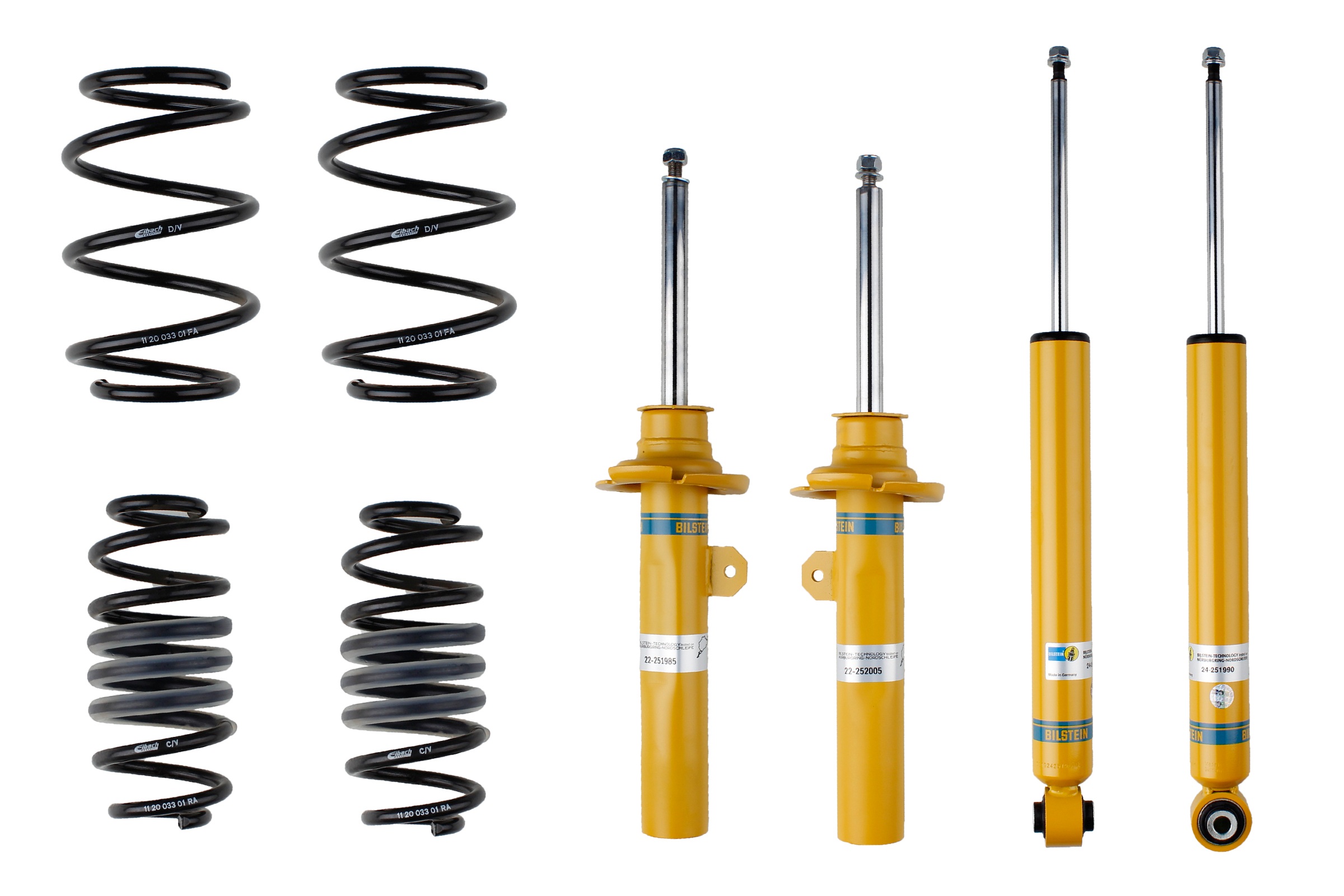 Set suspensie, arcuri elicoidale / amortizoare 46-275202 BILSTEIN