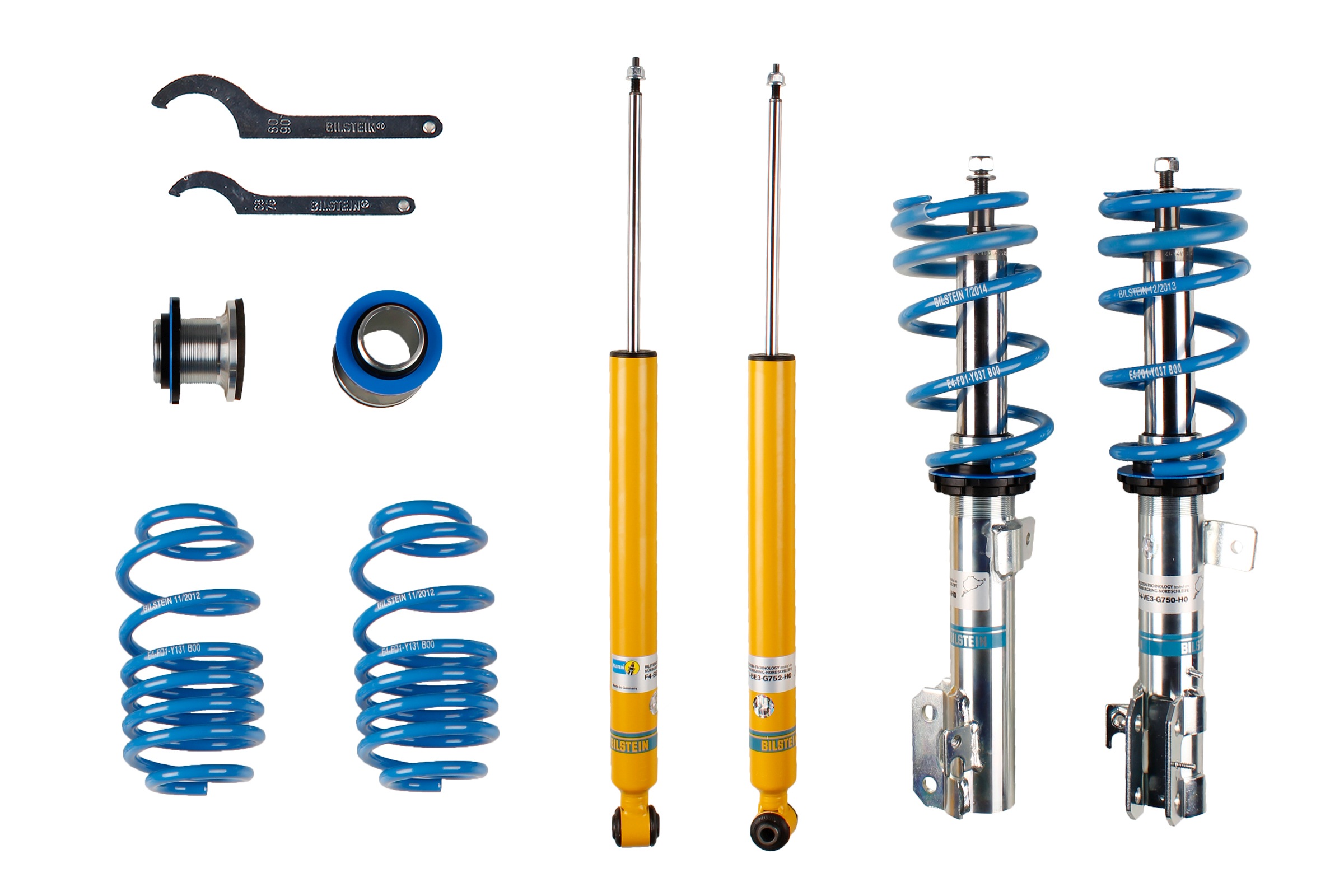 Set suspensie, arcuri elicoidale / amortizoare 47-167490 BILSTEIN
