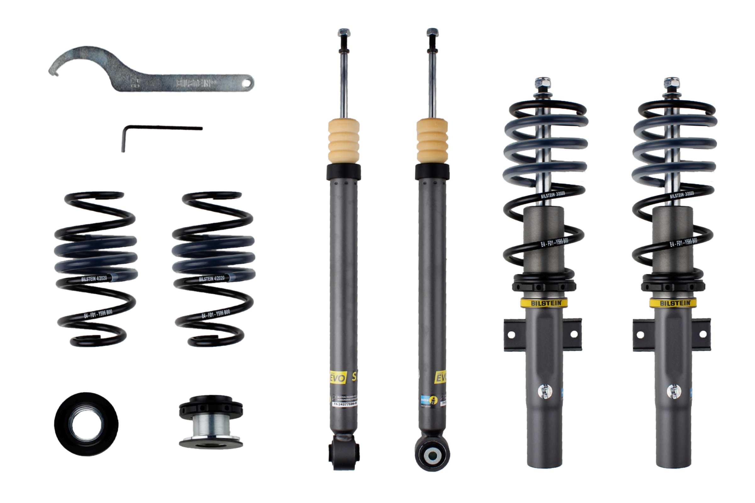 Set suspensie, arcuri elicoidale / amortizoare 47-277663 BILSTEIN