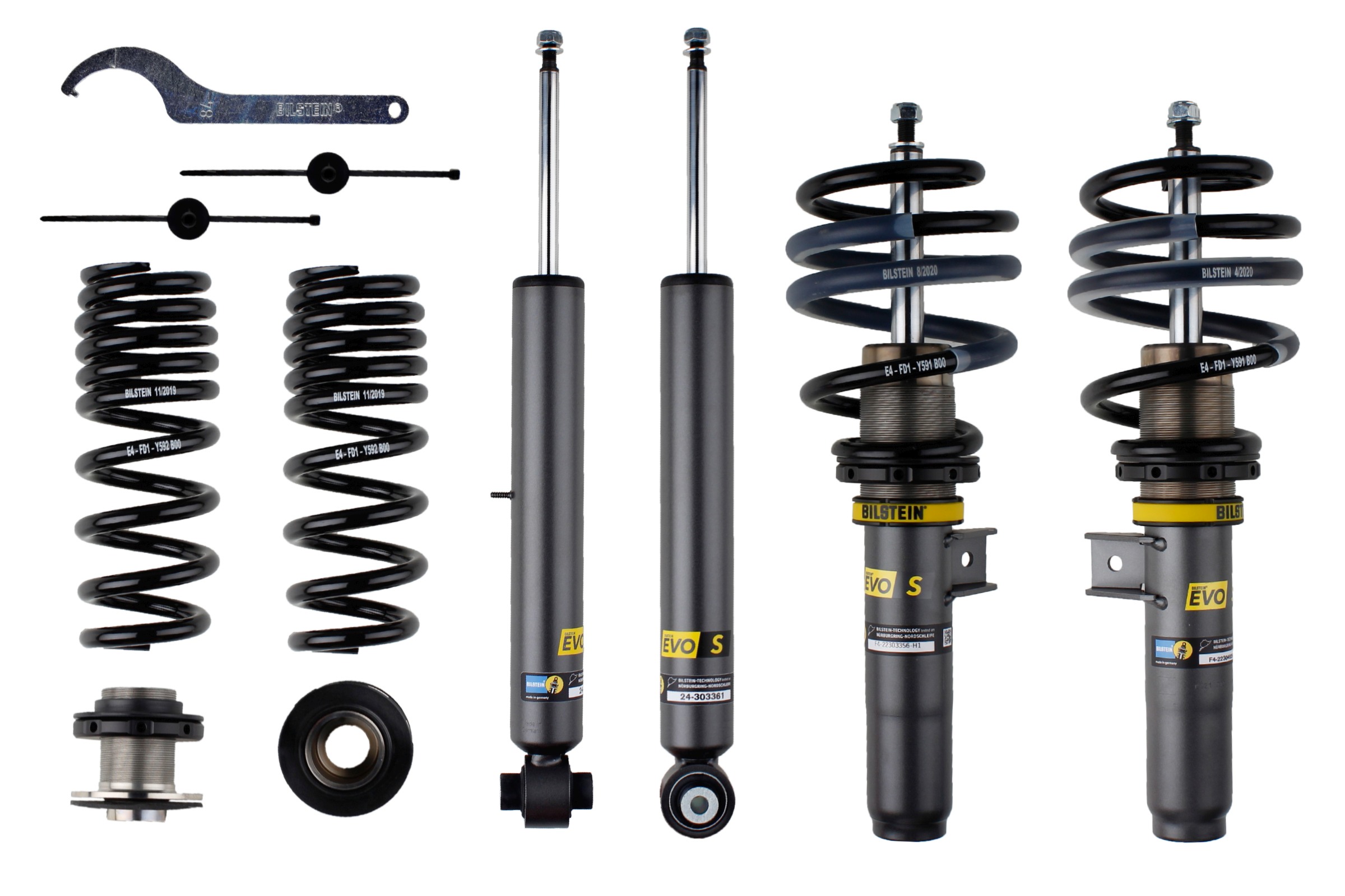 Set suspensie, arcuri elicoidale / amortizoare 47-300118 BILSTEIN