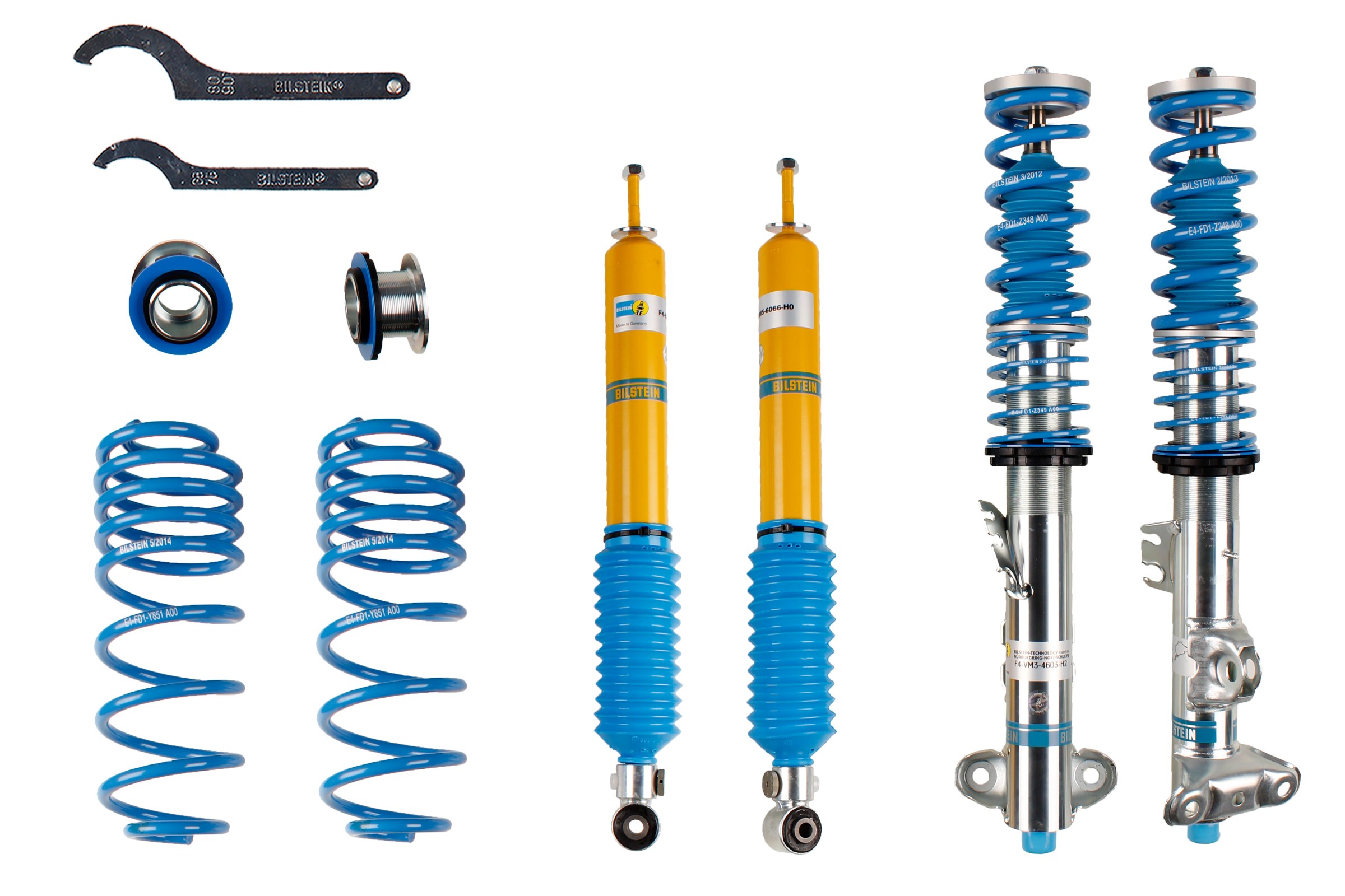 Set suspensie, arcuri elicoidale / amortizoare 48-080408 BILSTEIN