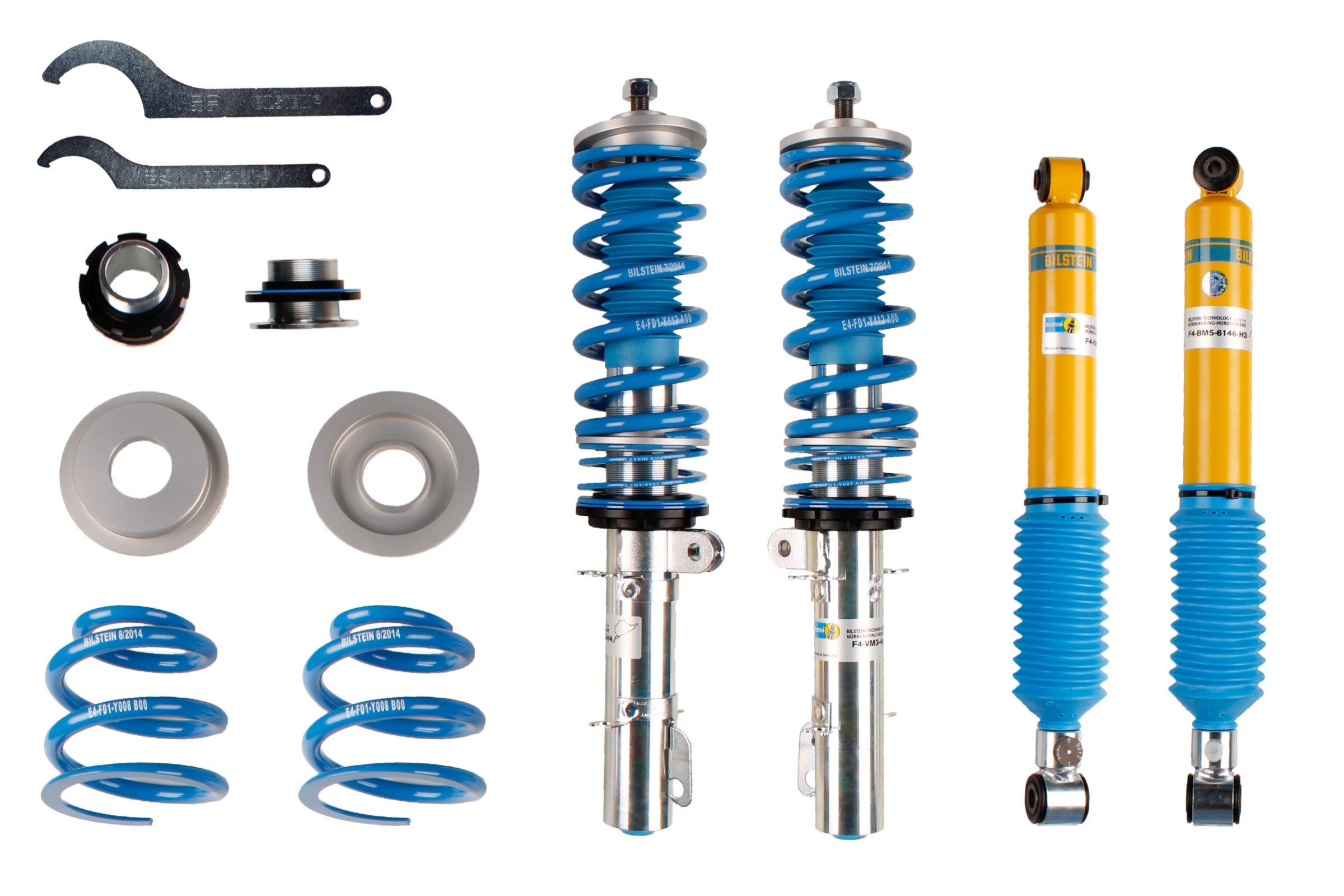 Set suspensie, arcuri elicoidale / amortizoare 48-080422 BILSTEIN