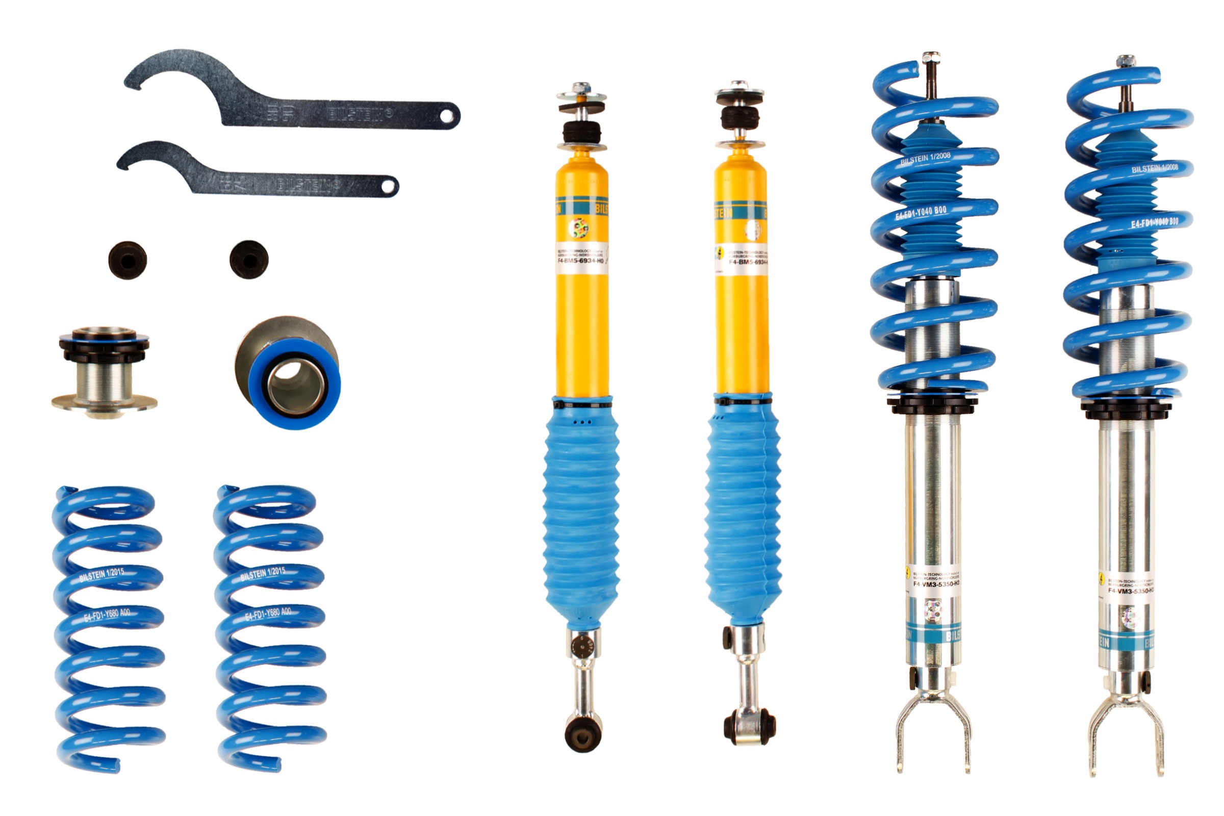 Set suspensie, arcuri elicoidale / amortizoare 48-088763 BILSTEIN