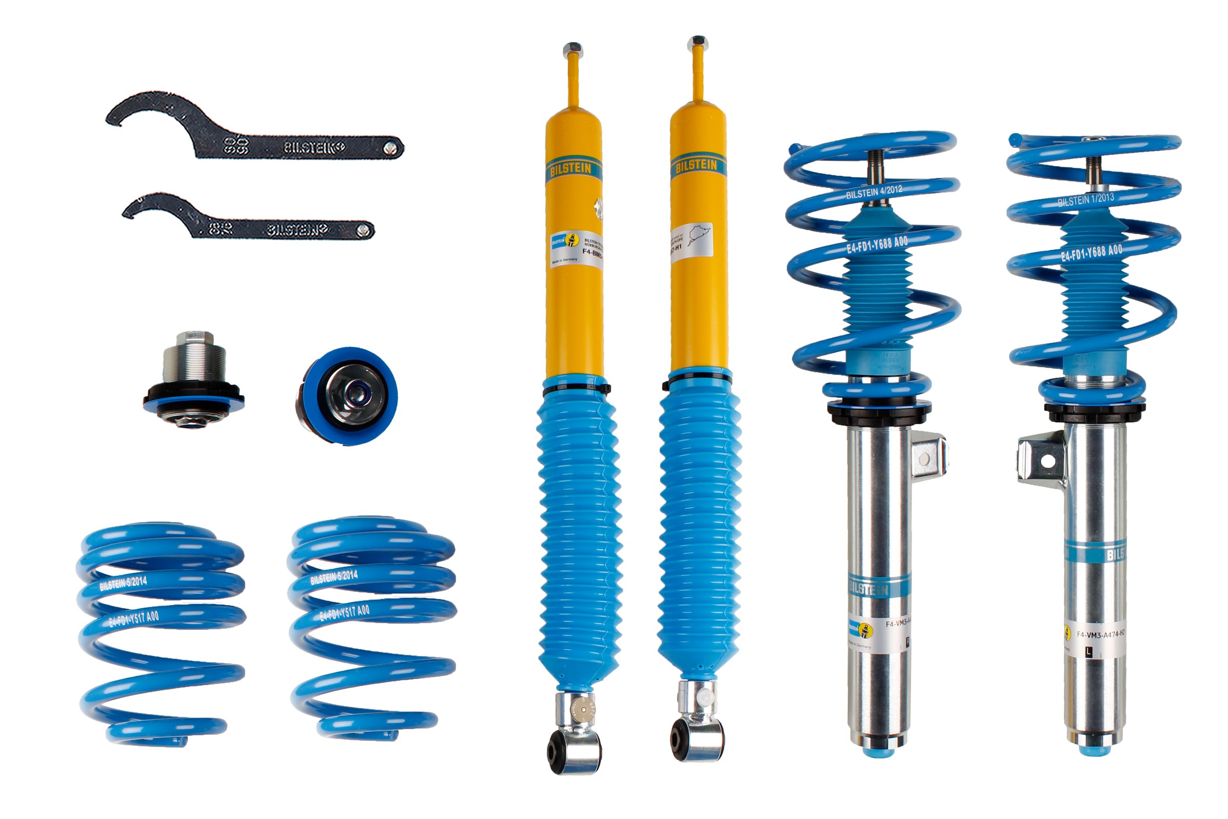 Set suspensie, arcuri elicoidale / amortizoare 48-104739 BILSTEIN