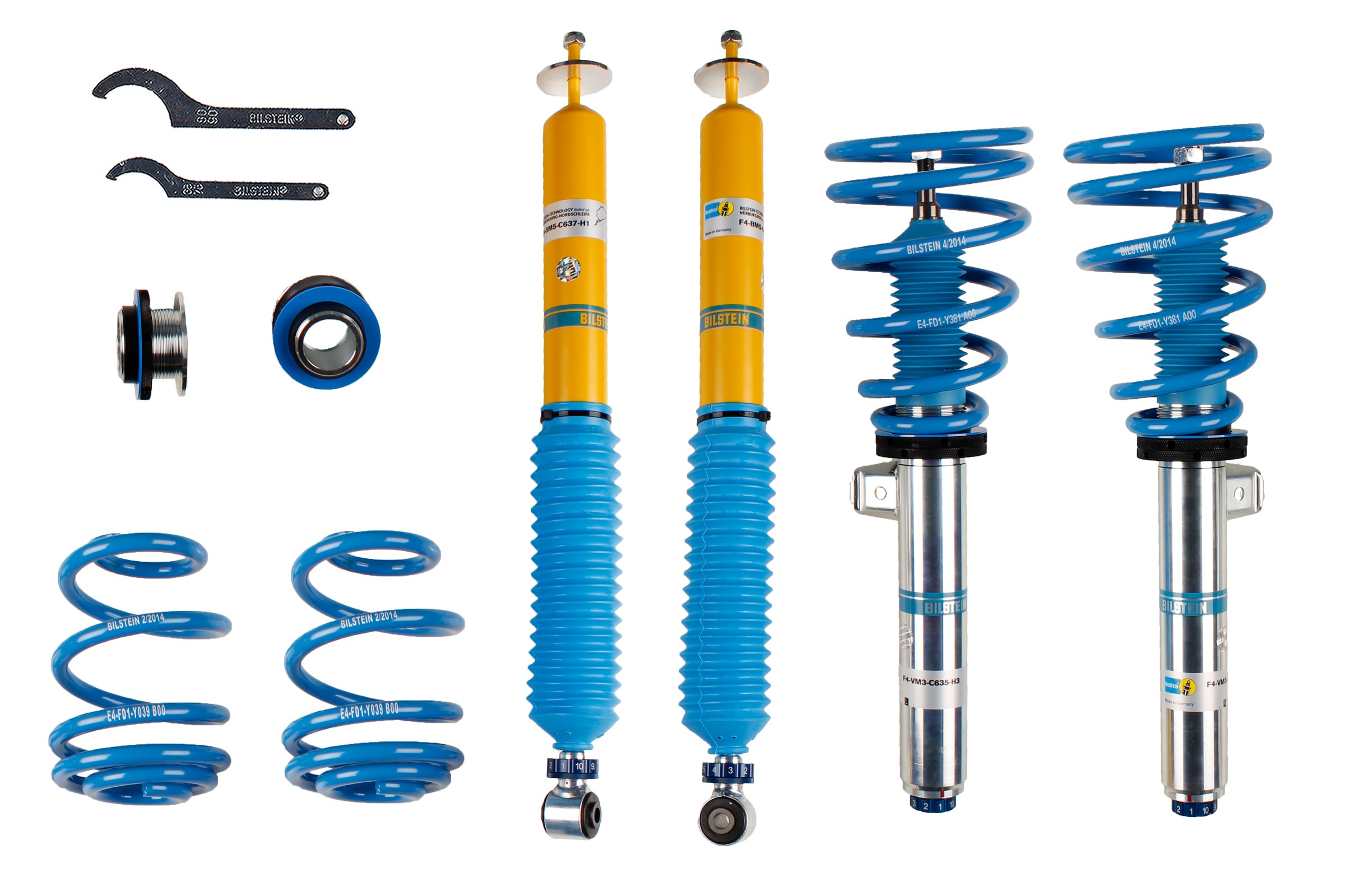 Set suspensie, arcuri elicoidale / amortizoare 48-126380 BILSTEIN