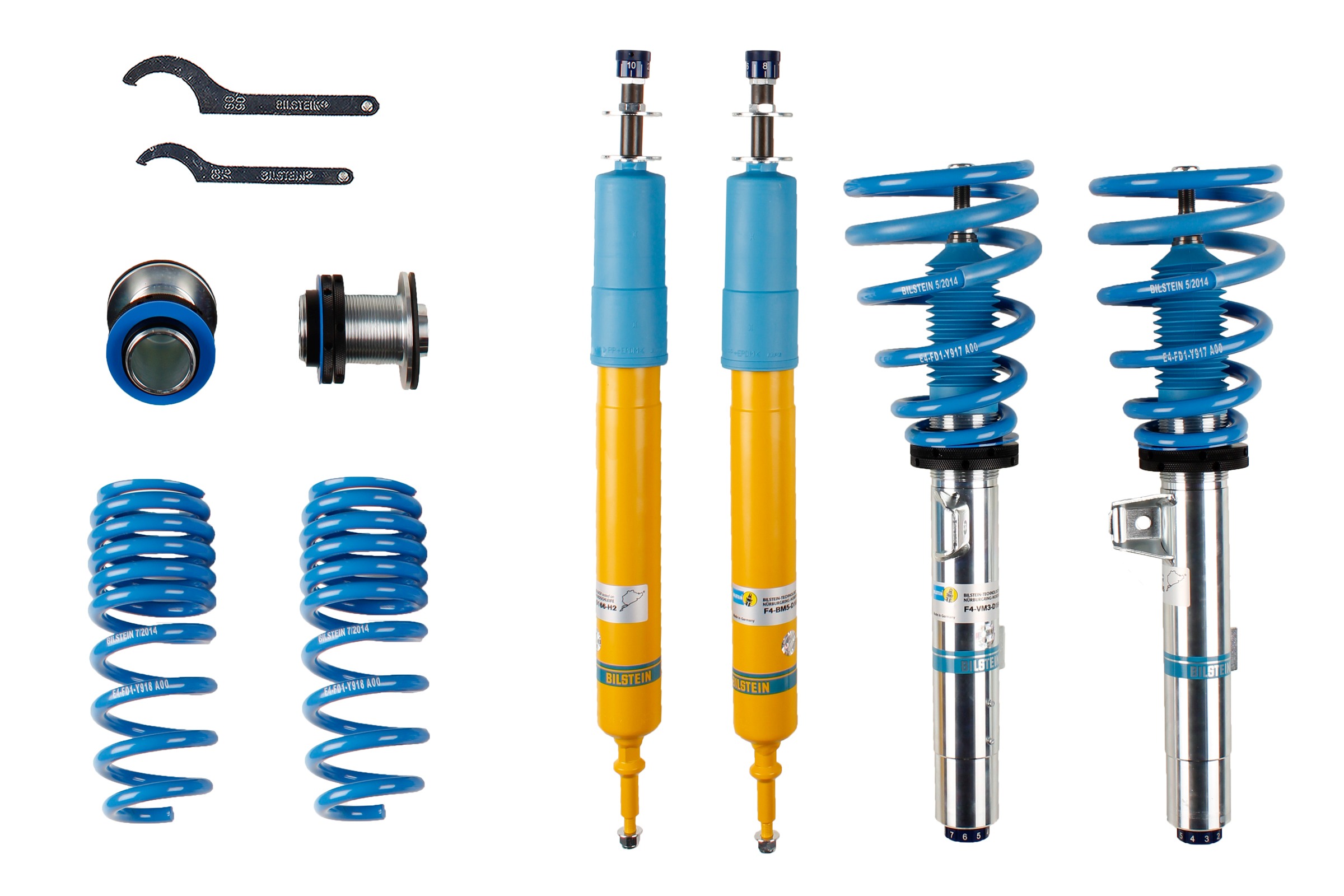 Set suspensie, arcuri elicoidale / amortizoare 48-131636 BILSTEIN