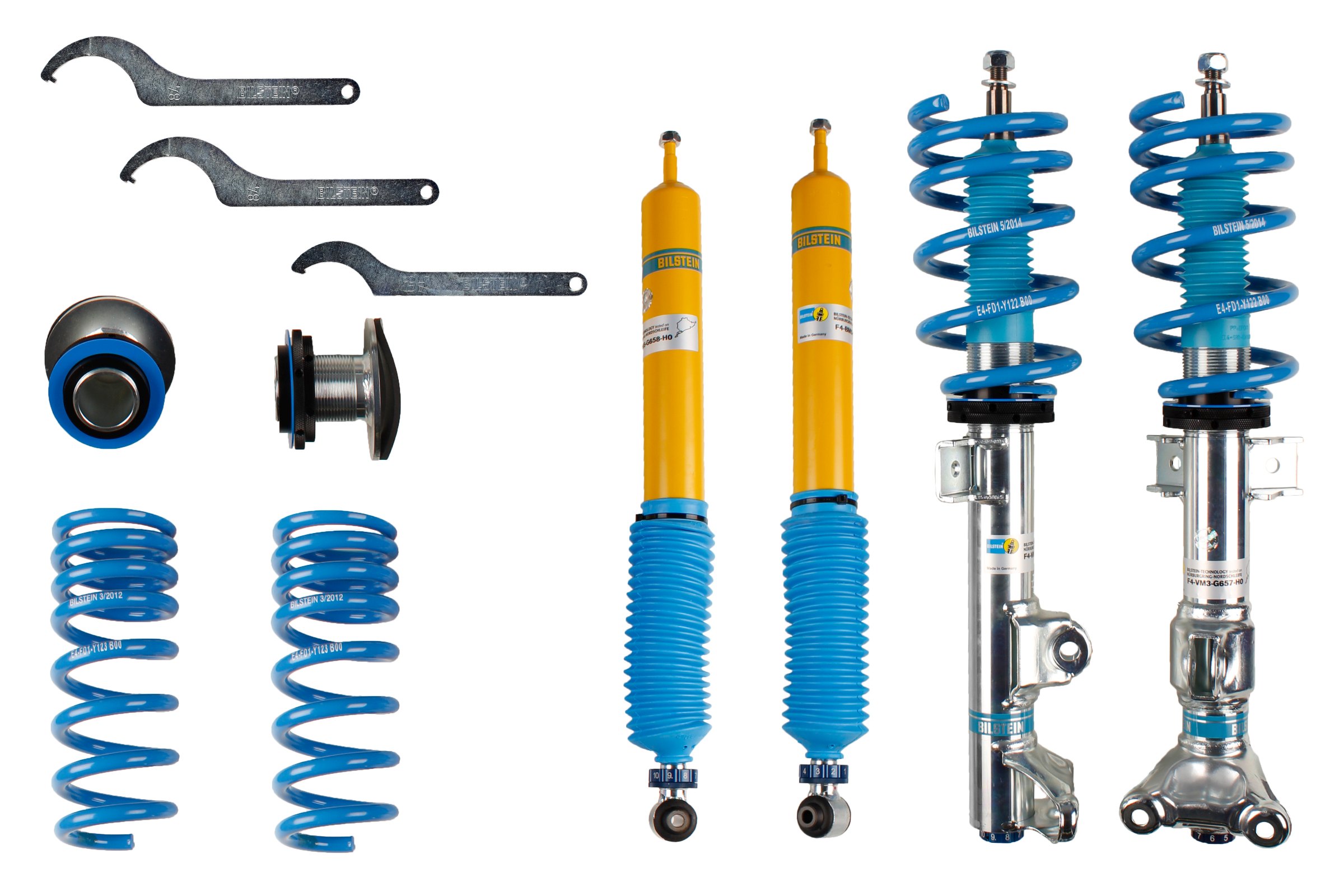 Set suspensie, arcuri elicoidale / amortizoare 48-166560 BILSTEIN