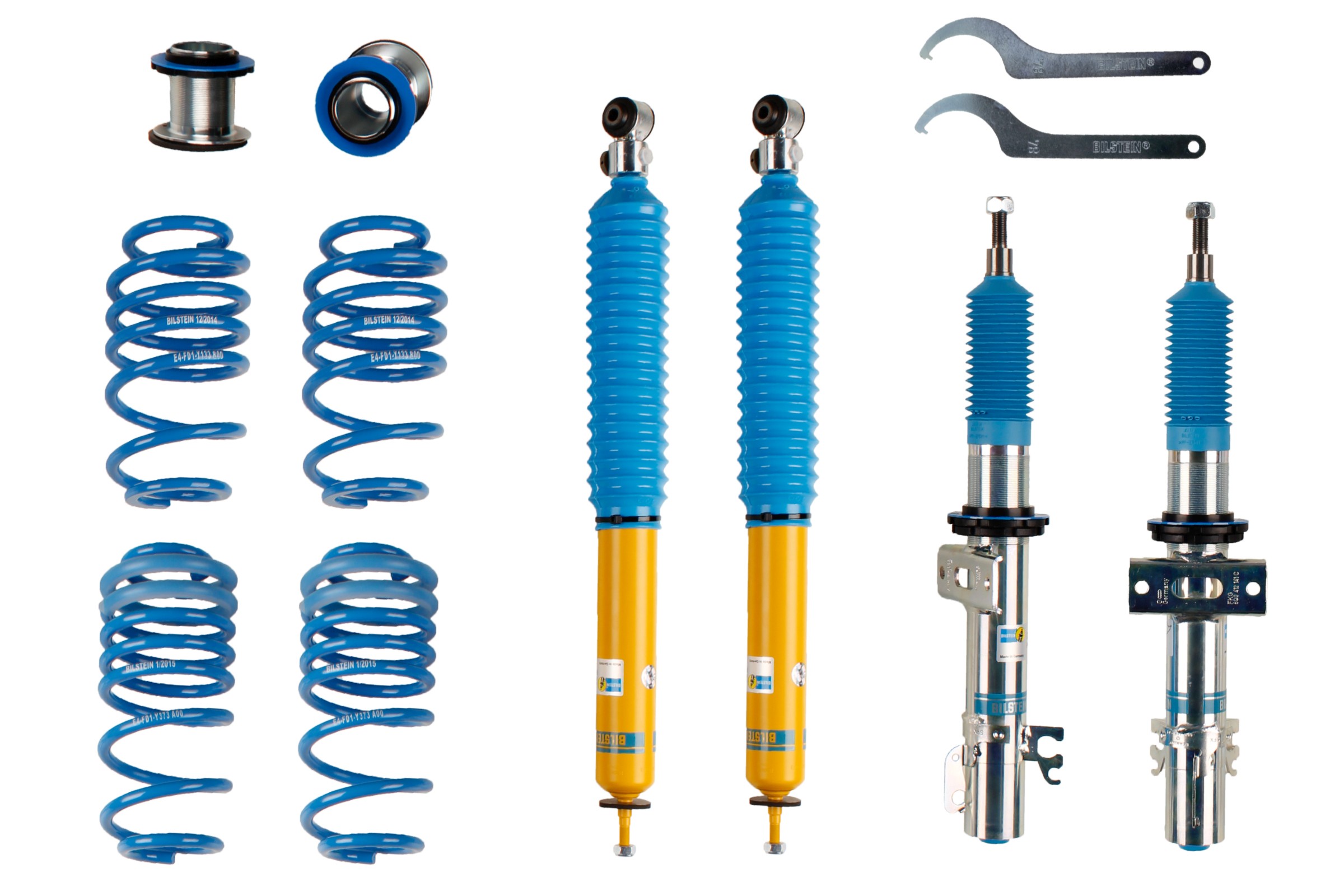 Set suspensie, arcuri elicoidale / amortizoare 48-168229 BILSTEIN