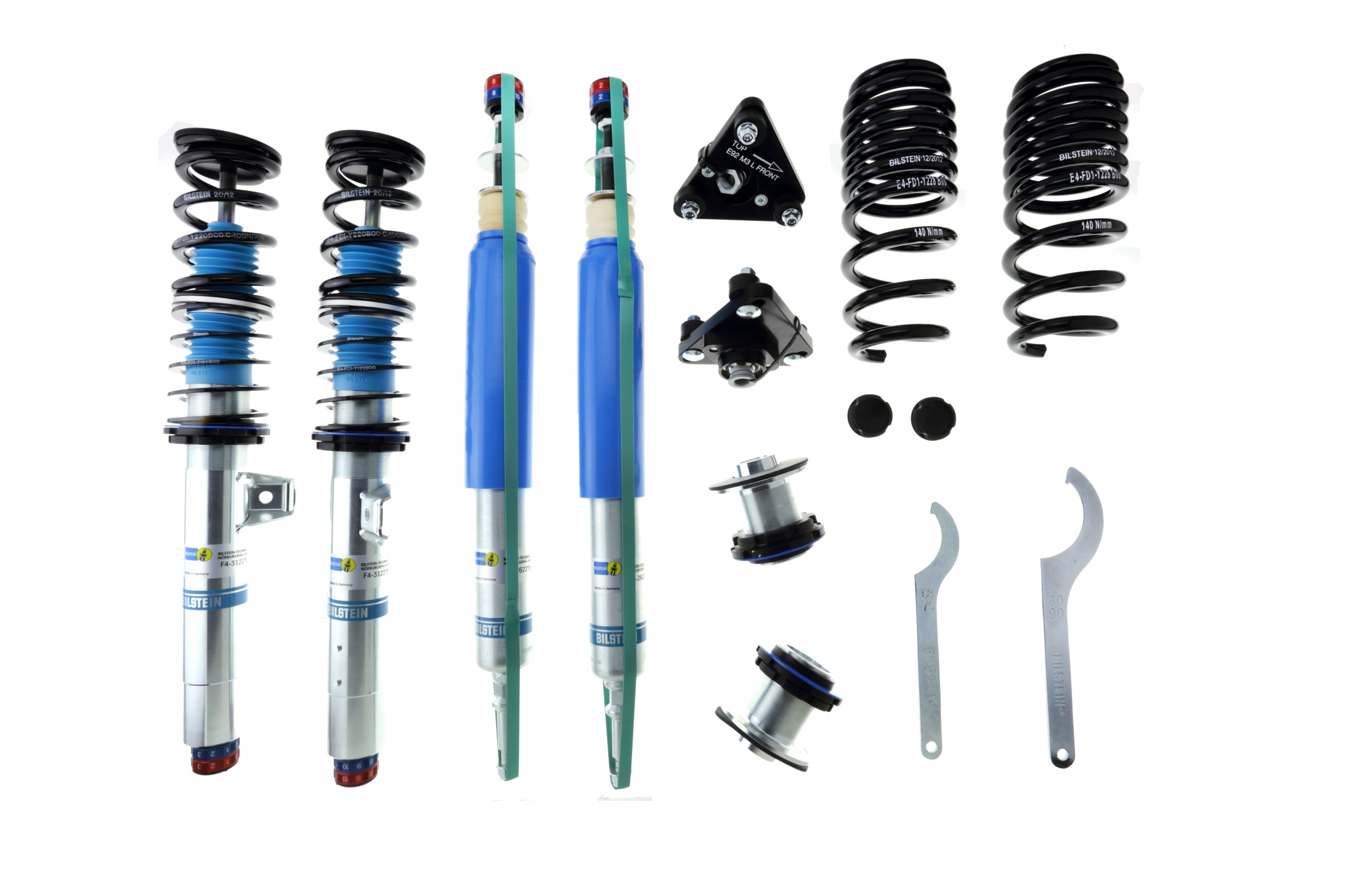 Set suspensie, arcuri elicoidale / amortizoare 48-227018 BILSTEIN