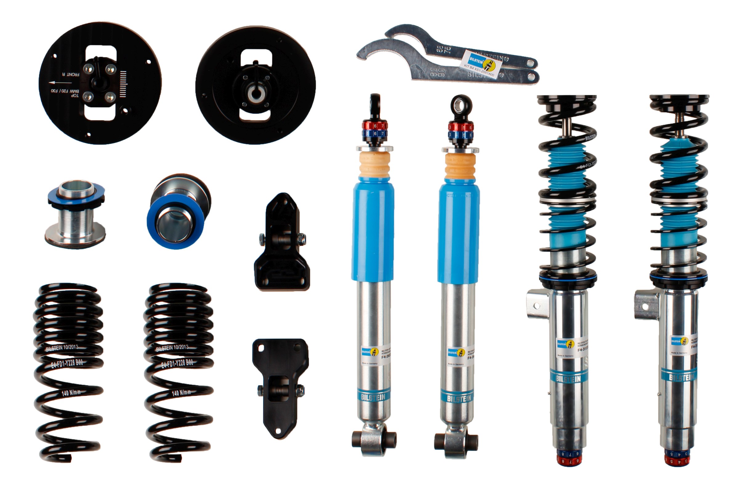 Set suspensie, arcuri elicoidale / amortizoare 48-230834 BILSTEIN