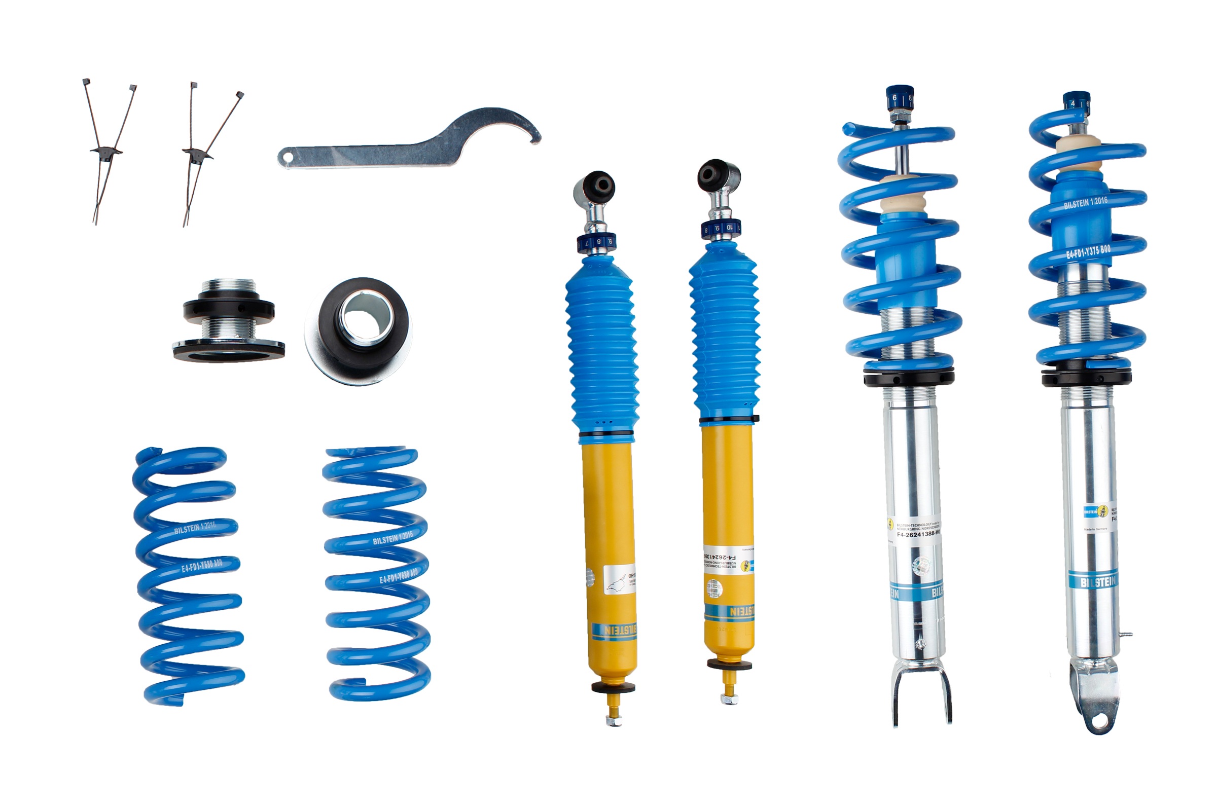 Set suspensie, arcuri elicoidale / amortizoare 48-241373 BILSTEIN
