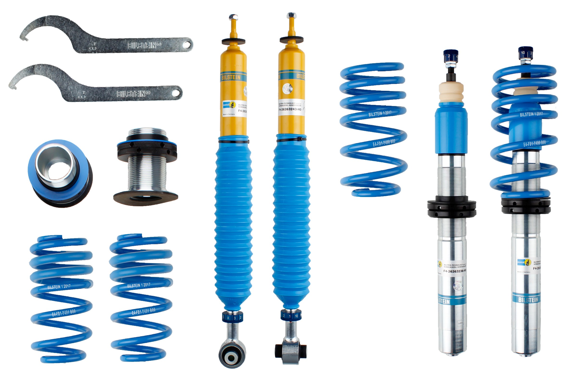 Set suspensie, arcuri elicoidale / amortizoare 48-262316 BILSTEIN