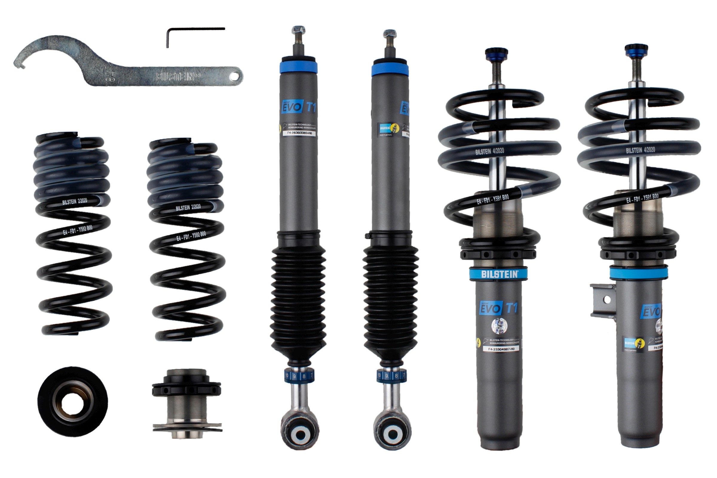 Set suspensie, arcuri elicoidale / amortizoare 48-304979 BILSTEIN